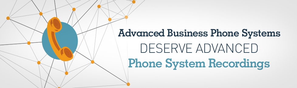 Illustration of advanced business phone system integrated with advanced phone system recordings Illustration of advanced business phone system integrated with advanced phone system recordings